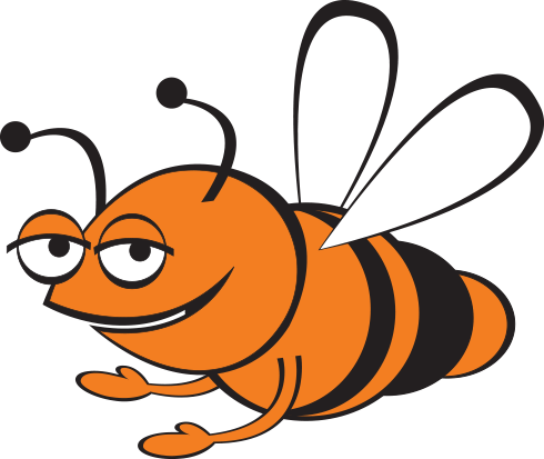 Love to Swim Tumble Bee mascot