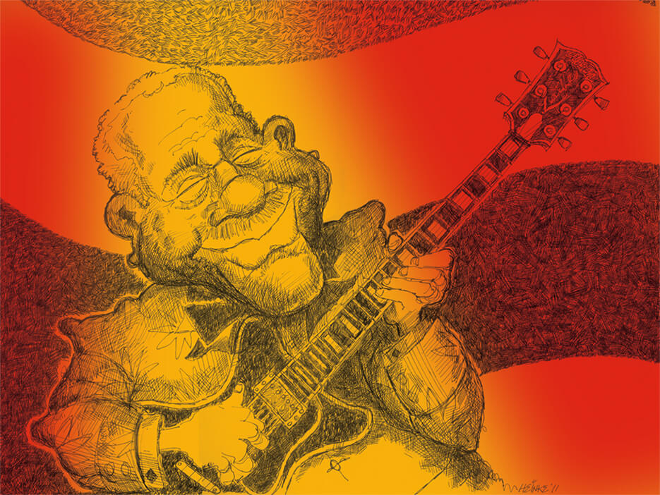 B.B. King Illustration