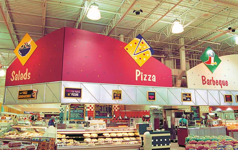 HEB pizza sign