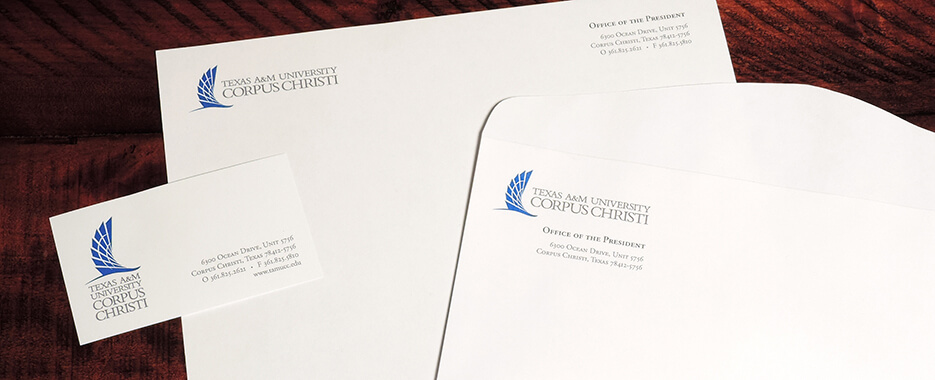 Texas A&M Corpus Christi University stationery